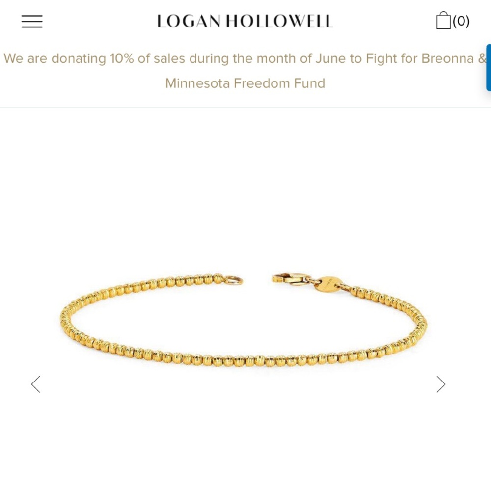 Logan Hollowell gold magic bracelet